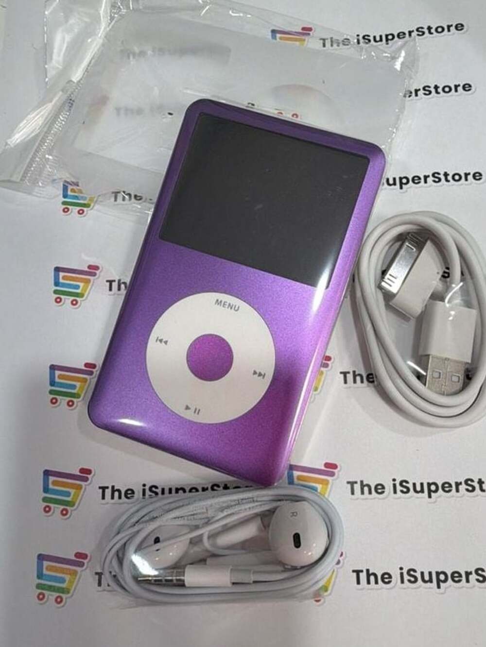 Apple iPod Classic 7th Generation Purple and White MP3 Player
